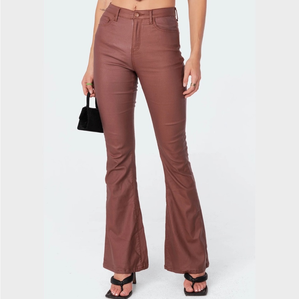 Edikted Chocolate Brown Pants